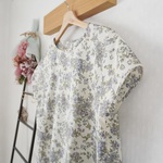 SALE｜リバティ＊フレンチスリーブのブラウス（9号)