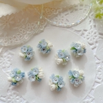 ランダム　2個 セット　ネモフィラ　チューリップ　材料 パーツ      ブーケ   2