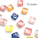 最安値*°16種ガラスタイルピアス
