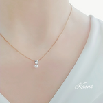 ネックレス  小さな パールネックレス　ジルコニアネックレス　ステンレス チェーンネックレス　華奢　オフィス　可愛い　シンプルネックレス