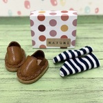 オビツ11スリッポン（ブラウン）・靴下セット