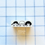 963hanko ラバースタンプ: 3人ならんだ