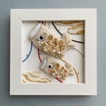 【特集掲載】こどもの日　こいのぼり　フレーム飾り　ナチュラル　つまみ細工