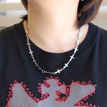 【金属アレルギー対応 サージカルステンレス】クロス・十字架ネックレス  メンズアクセ  ロザリオ 【金属アレルギー対応】
