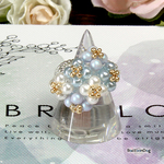 スワロパール鈴なり紫陽花リング（スワロパール ビーズリング）《ビーズアクセサリー》