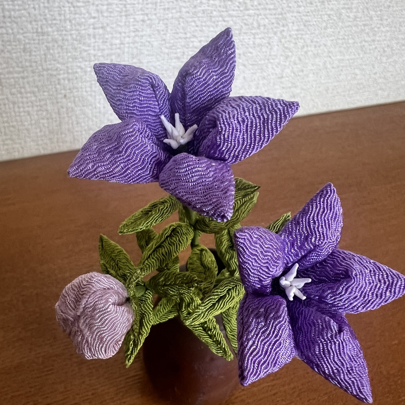 つまみ細工 桔梗 - 虹夢 | minne byGMOペパボ 国内最大級の