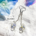【やすらぎキャンディー】水色 勿忘草 ブルー ボタニカル 花 ドライフラワー 押し花 金属アレルギー対応 サージカルステンレス ピアス イヤリング可 大人かわいい フラワー シンプル 小粒 