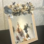 【送料込】Australian preserved wildflower  ミラーアレンジ（white）
