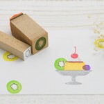 【単品販売】キウイのミニはんこ単品 純喫茶シリーズ