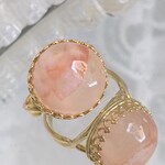 マダガスカル産 チェリーブロッサム アゲート ring(フリーサイズ）