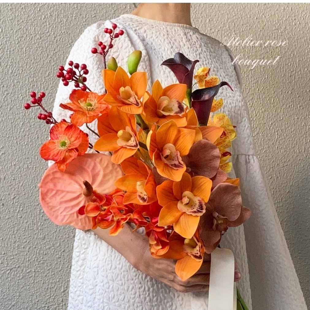🍀オーダーブーケL受付ページ💐ブートニア付き✨ウェディングブーケ