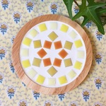 ＊Petit Dahlia＊ Yellow 〈タイルコースター〉