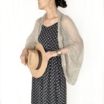 夏物\\エアリーリネン100% //クシュふわHAORI  2WAY ( Natural )