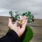 羊毛フェルト　ミニウサギ
