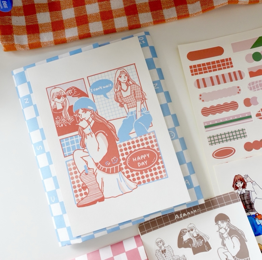 お裾分けシールセット（no.2）sticker set - Asannu Shop