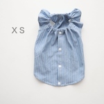 [犬服] XSサイズ 完成品 チワワ　　　　　　　　　　　ストライプ柄 キャミソール ワンピース 背中開き バックオープン