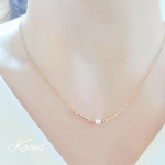 ネックレス スワロフスキー パールネックレス  ステンレス チェーンネックレス   華奢   オフィス   可愛い   シンプルネックレス