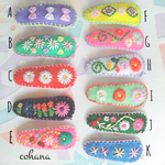 2個set＊刺繍ヘアピン＊