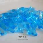 【aqua blue】チェコビーズ・フラグメント*ガラス屑*（30g）
