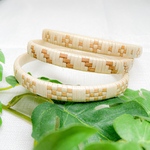  【1点限定　再販】ハワイ　ラウハラ　ブレスレット　バングル　3本セット　