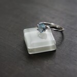 バイカラーフローライト　立爪スクリューリング　SILVER925　