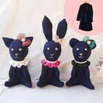ぬいぐるみ うさぎ ウサギ くま クマ 熊 ねこ ネコ 猫 制服 リメイク オーダー 卒業記念 メモリアル 思い出  高校生 中学生 サスティナブル アップサイクル ハンドメイド 