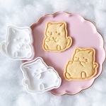 【クッキー型】 ねこ 2個セット【ふとっちょどうぶつ】