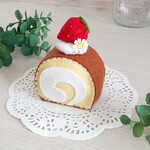 フェルトケーキ  イチゴのロールケーキ