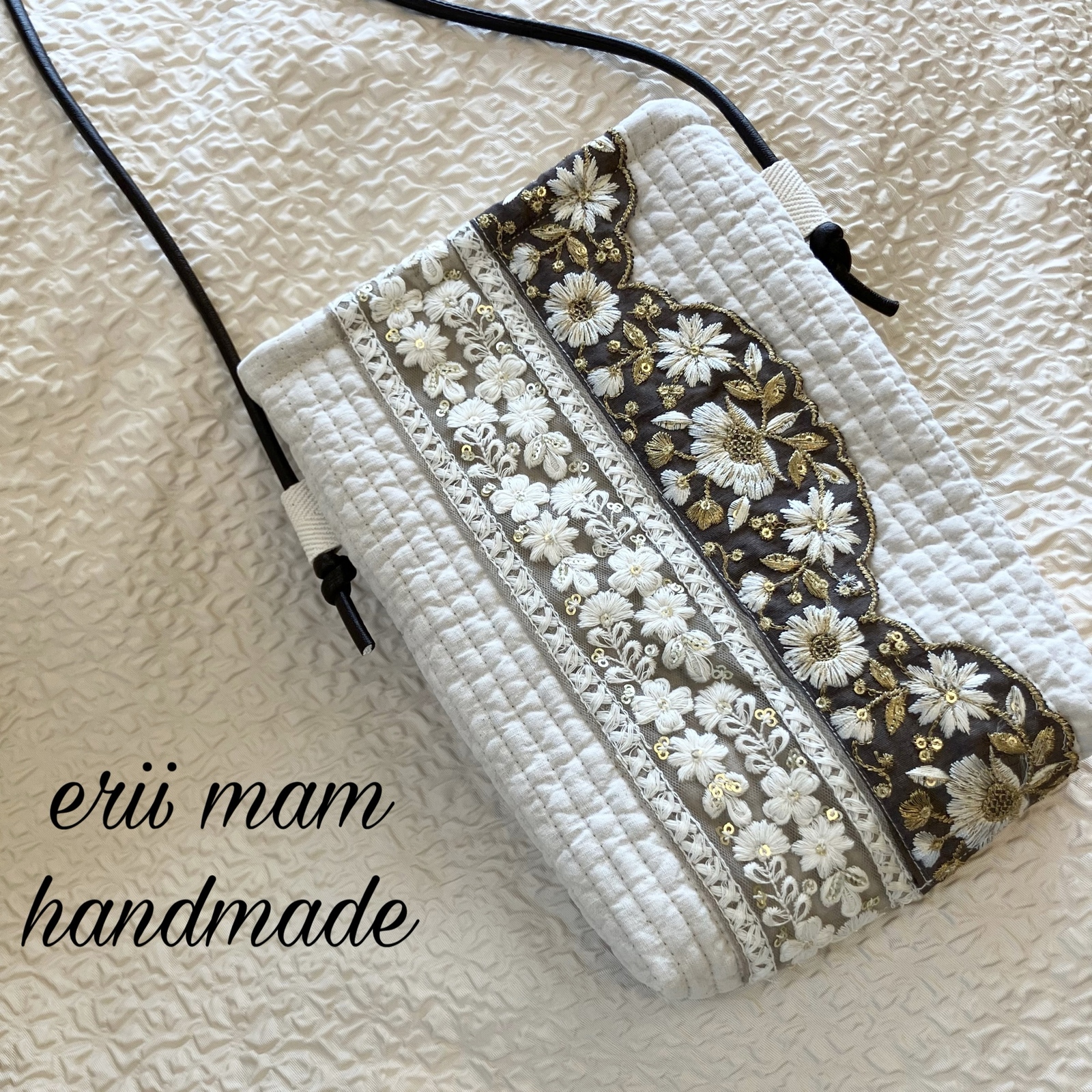 インド刺繍リボン - サコッシュの人気通販 | minne 国内最大級の