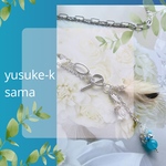 🌟yusuke-k さま専用ページです　　🪶アマゾナイトと白い羽根のロングネックレス