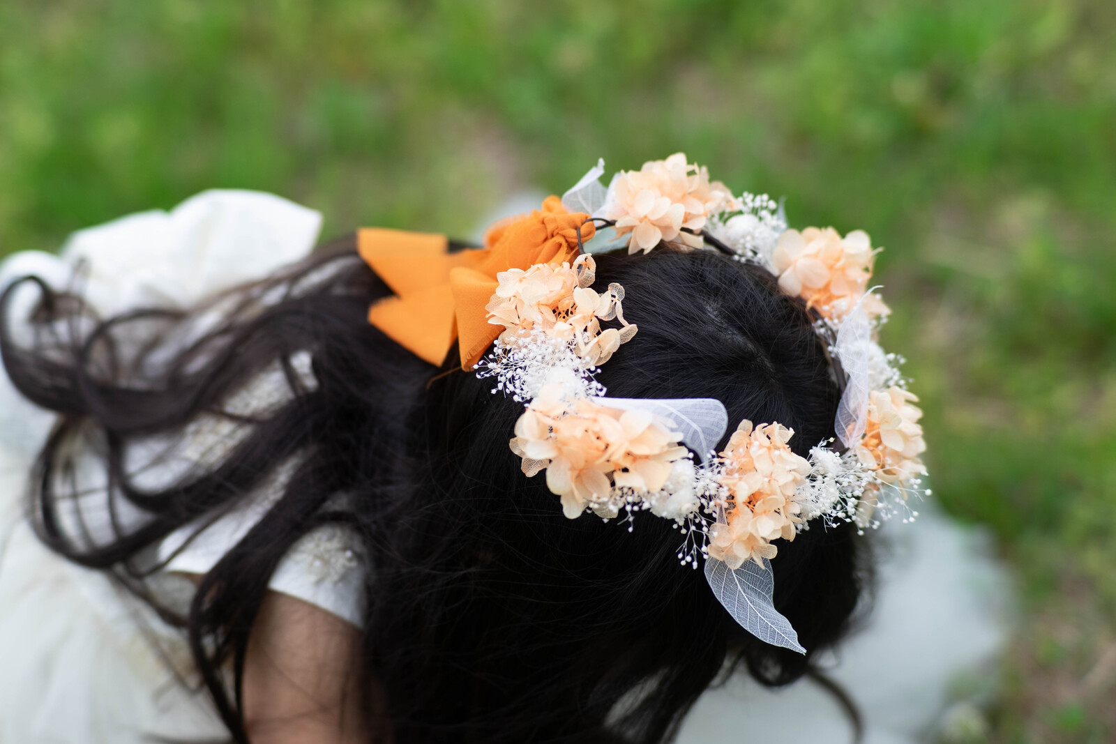 花冠White pastel orange♪ ベビー