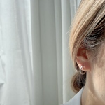 half zirconia pierce                  錆びない　金アレ対応