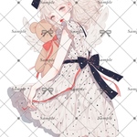 【B363】teatea.オリジナル 人物ステッカー