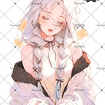 【B351】teatea.オリジナル 人物ステッカー