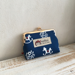 ✦sato＊＊様ご予約品✦木馬柄がま口カードケース(チャーム付き)