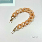 大ぶり抜け感ヌーディーチェーン ハンドストラップ 落下防止スマホストラップ 手首 ブレスレット スマホアイテム