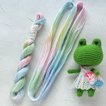 🆕手染め糸 🌸 綿糸コーマ(S) 20/6『チューリップを揺らす風』Col.1356 (約70ｍ)🌸 刺し子糸