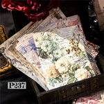 送料無料【P237コラージュ素材】海外紙モノ　デザインペーパー　ジャンクジャーナル　手帳　バレット