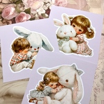 《再販》オリジナルステッカー♡うさぎさんと一緒🐰