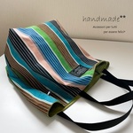 おおきめトートバッグ♡Stripe Green