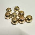 値下げ 12個 12mm 大穴 プラスチック ビーズ KCゴールド