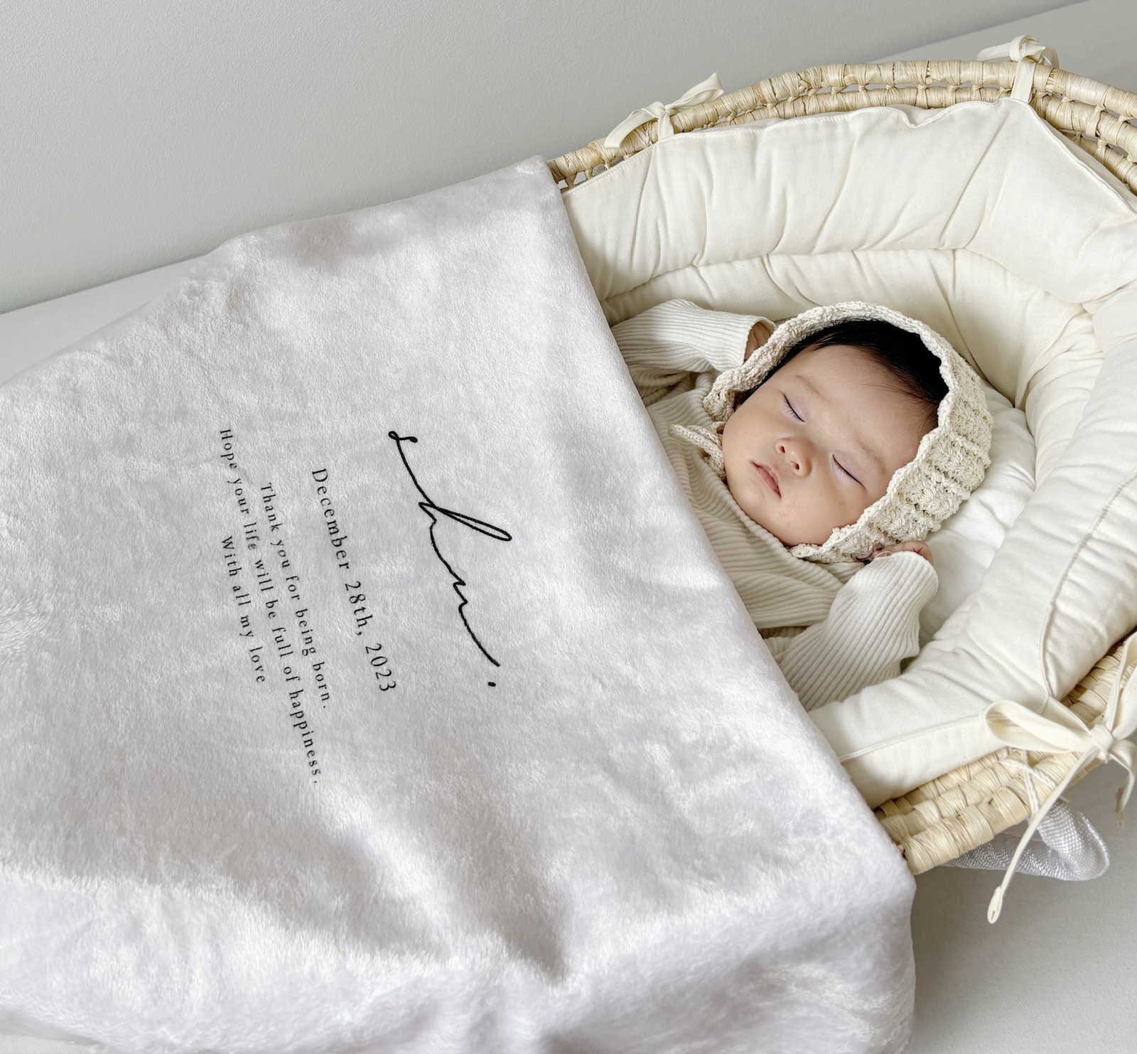 Blanket / little zoo | ブランケット | 名入れ | 出産祝い - awins.co