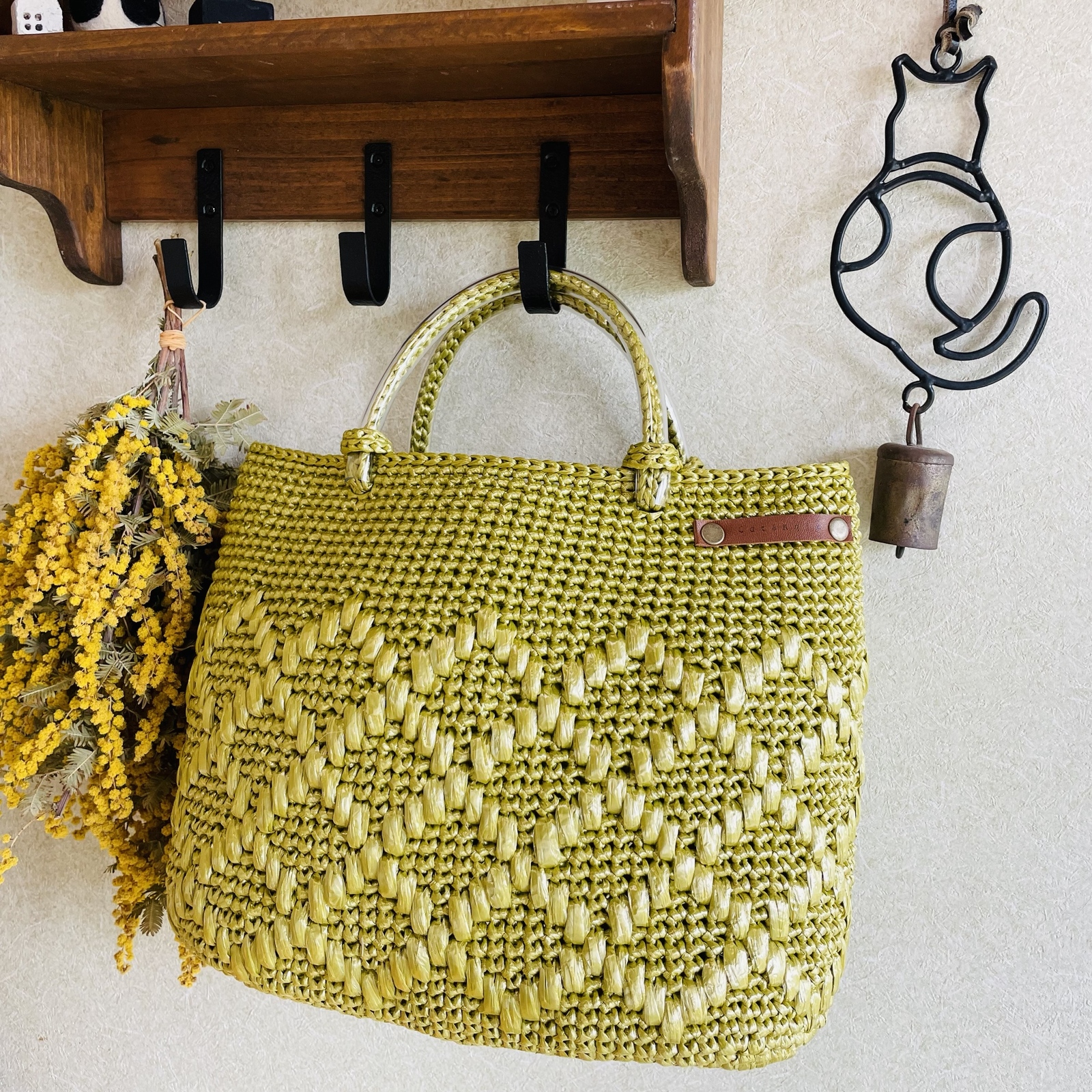 スズランテープバッグ♢ゴールド - Cat&Knit GALLERY | minne