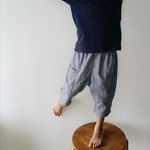 ヘアーラインのおもいっきりサルエルパンツ(7分丈)　90.100.110.120size