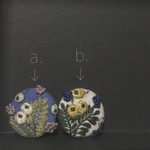 cocon〜botanical  ボタニカルな刺繍のヘアゴム・ブローチも可