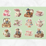 ♡新作♡10枚 アンティークbear1コラージュシート