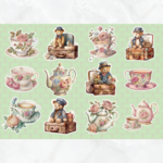♡10枚 アンティークbear2コラージュシート♡