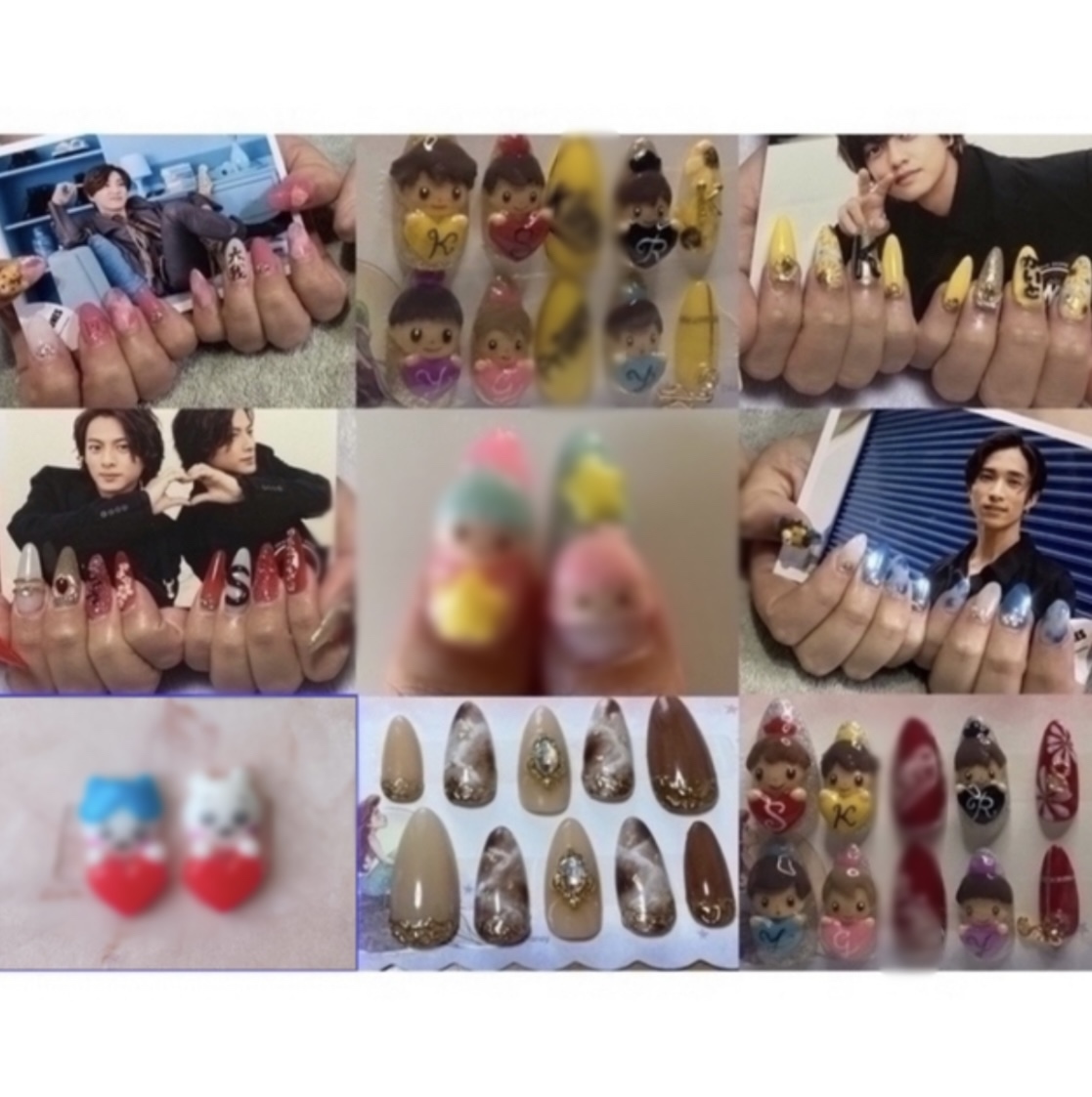 ネイルパーツ、ネイルチップオーダー 推しネイル ワンホンネイル 韓国