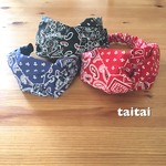 【sale】ねじりヘアバンドとカチューシャ《バンダナ柄》