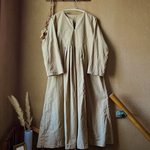 ❤️SALE❤️コットンリネンタイプライターのヨークワンピース